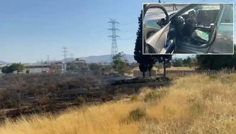 İzmir’de Otluk Alanda Çıkan Yangın AVM Otoparkına Sıçradı!