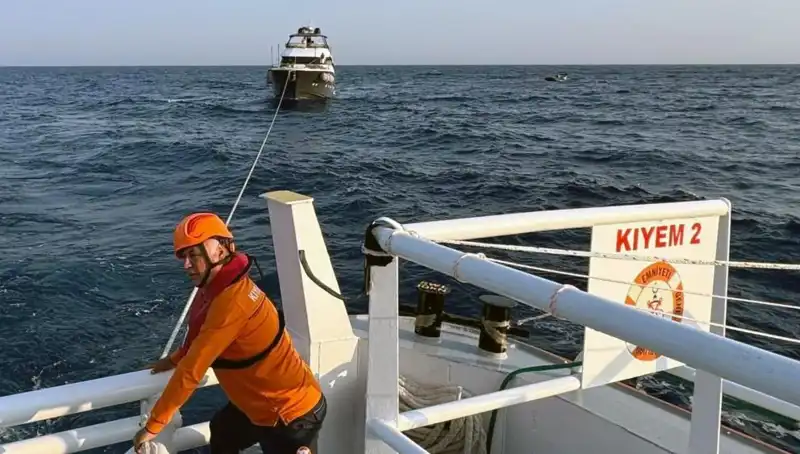 Marmaris Açıklarında Sürüklenen Tekne, Kurtarma Operasyonuyla Hayata Döndürüldü